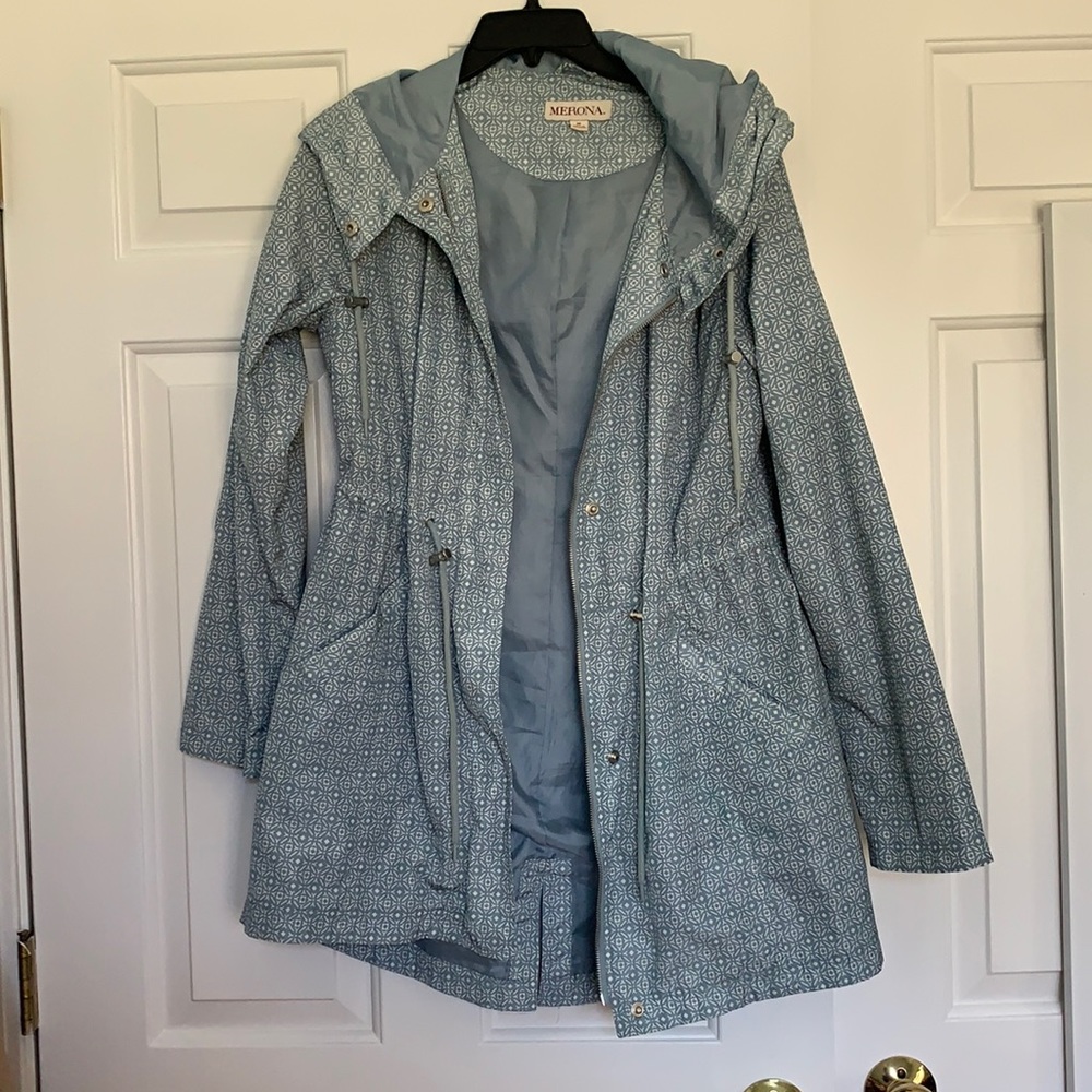 Light Blue Rain Coat